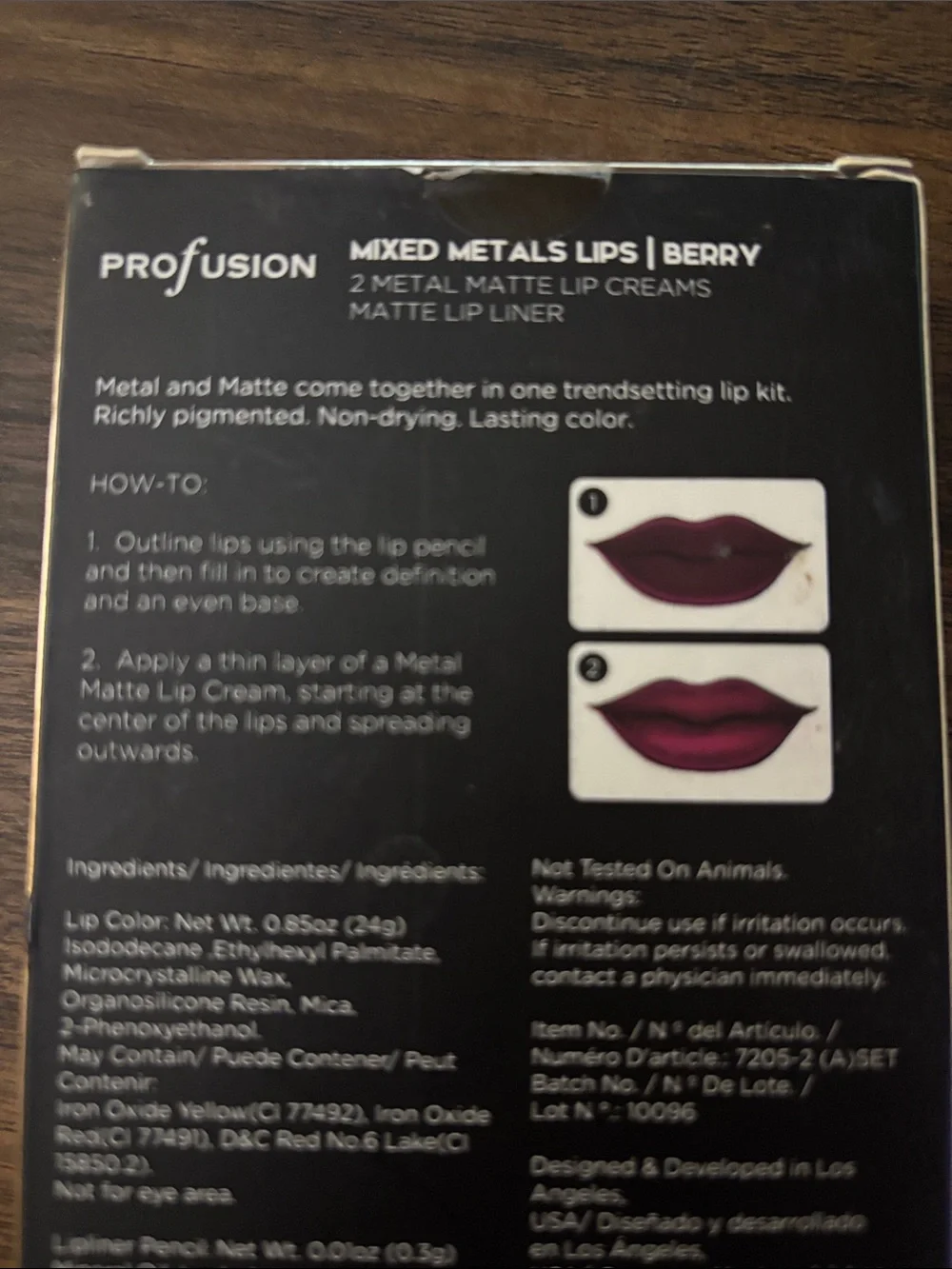 Profusion Cosmetics three piece